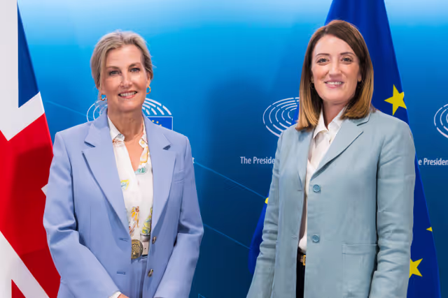 Fotografia 2: Roberta METSOLA, EP President meets with SOPHIE, Duchess of Edinburgh