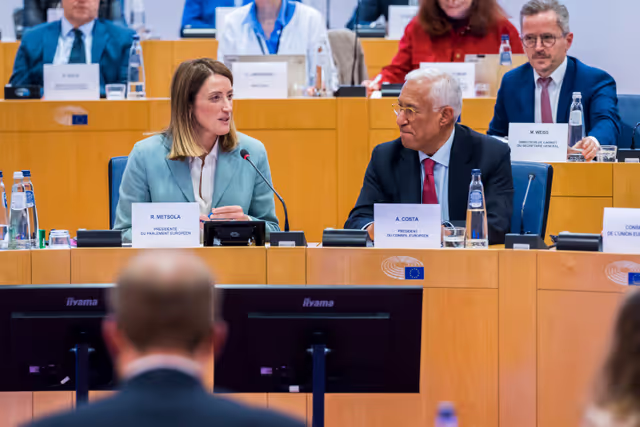 Suriet 1: Meeting of the EP Conference of Presidents in the presence of Antonio COSTA, President of the European Council