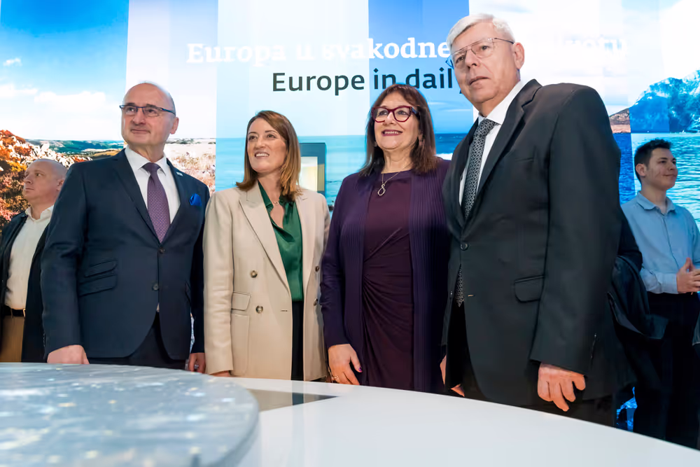 Official visit by Roberta METSOLA, EP President to Zagreb (Croatia) - Inauguration of the Europa Experience