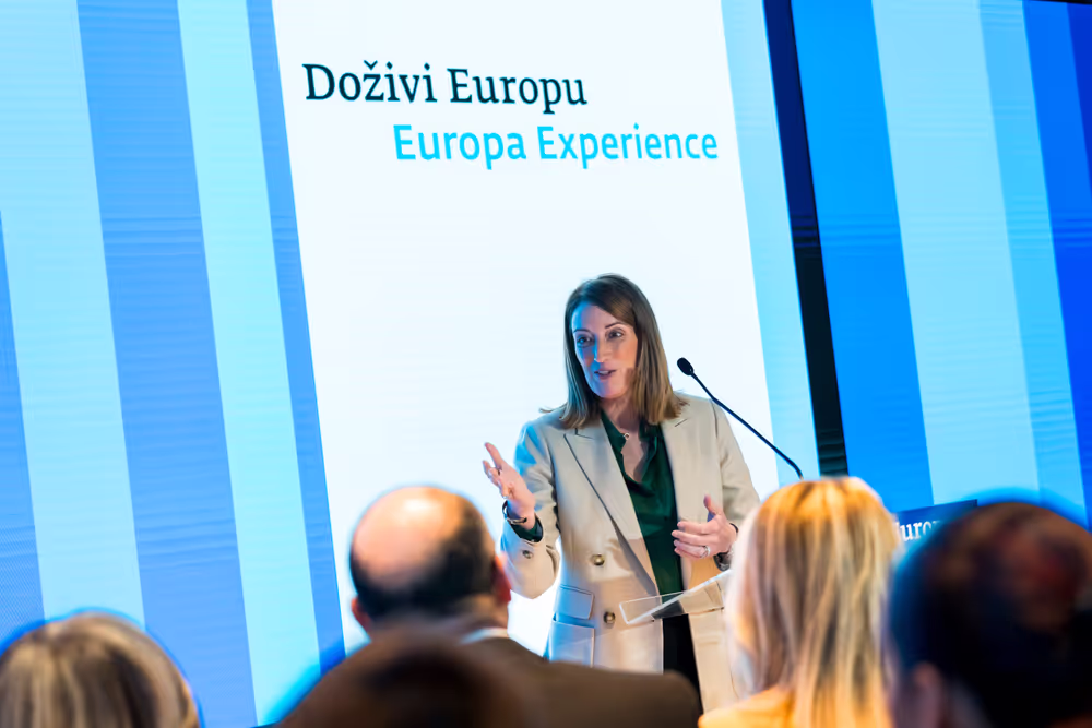 Official visit by Roberta METSOLA, EP President to Zagreb (Croatia) - Inauguration of the Europa Experience