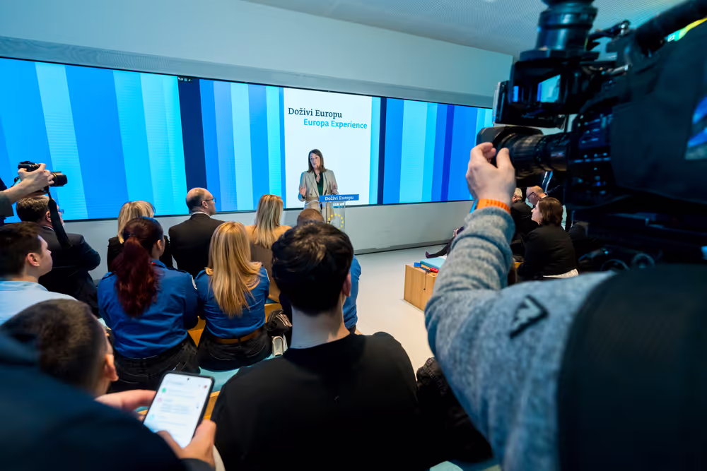 Official visit by Roberta METSOLA, EP President to Zagreb (Croatia) - Inauguration of the Europa Experience