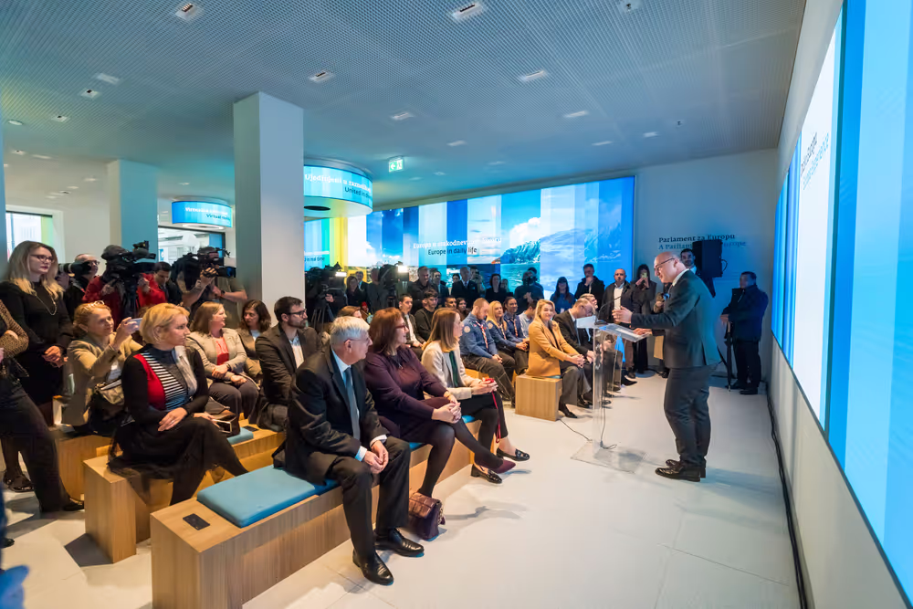 Official visit by Roberta METSOLA, EP President to Zagreb (Croatia) - Inauguration of the Europa Experience