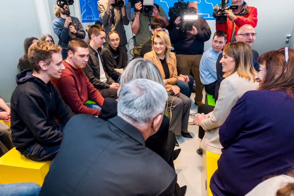 Official visit by Roberta METSOLA, EP President to Zagreb (Croatia) - Inauguration of the Europa Experience