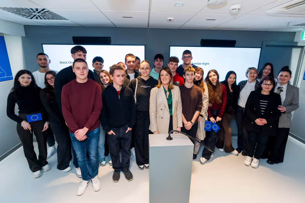 Official visit by Roberta METSOLA, EP President to Zagreb (Croatia) - Inauguration of the Europa Experience