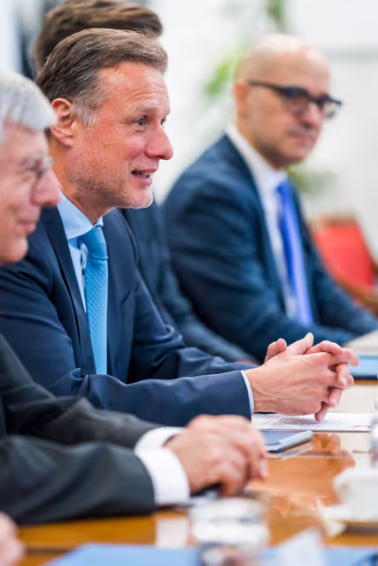 Foto 8: Official visit by Roberta METSOLA, EP President to Zagreb (Croatia) - Meeting with Gordan JANDROKOVIĆ, Speaker of the Croatian Parliament in Zagreb