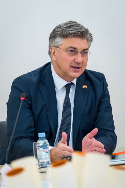 Official visit by Roberta METSOLA, EP President to Zagreb (Croatia) - Meeting with Andrej PLENKOVIĆ, Croatian Prime Minister