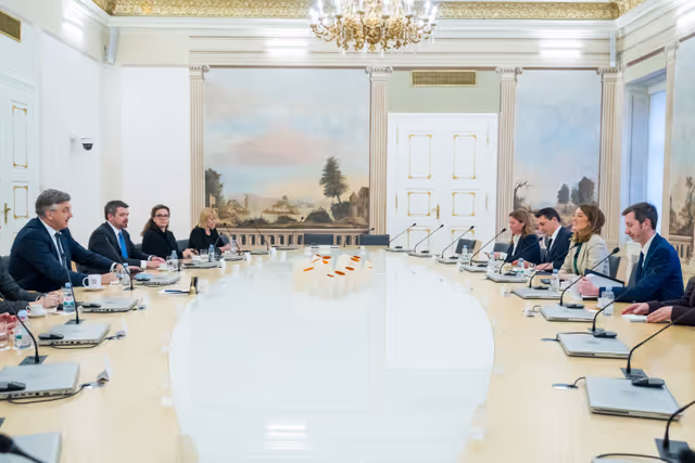 Official visit by Roberta METSOLA, EP President to Zagreb (Croatia) - Meeting with Andrej PLENKOVIĆ, Croatian Prime Minister .