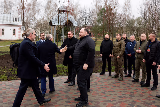 Photo 19: Ceremony commemorating the third anniversary of the liberation in Bucha (Ukraine) and Bucha Summit
