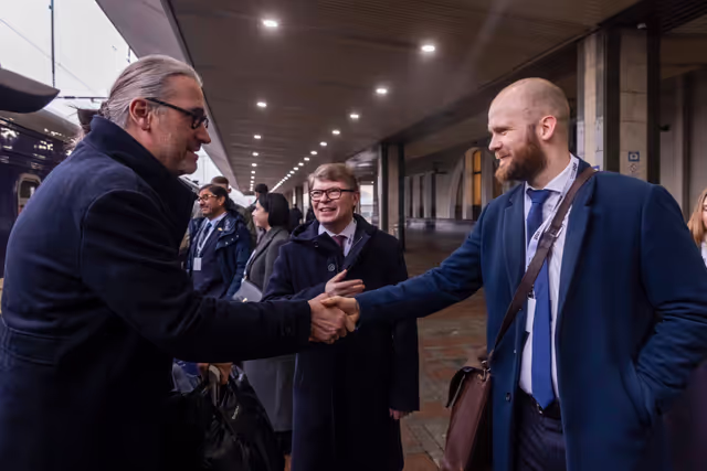 Photo 21: Ceremony commemorating the third anniversary of the liberation in Bucha (Ukraine) and Bucha Summit