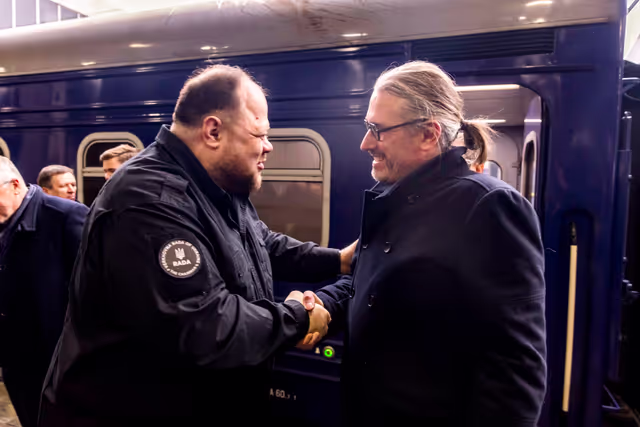 Photo 20: Ceremony commemorating the third anniversary of the liberation in Bucha (Ukraine) and Bucha Summit