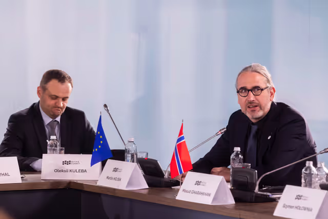 Ceremony commemorating the third anniversary of the liberation in Bucha (Ukraine) and Bucha Summit