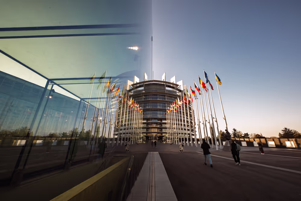 Outside view of the EP headquarters in Strasbourg