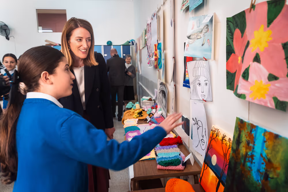 Roberta METSOLA, EP President visit to Malta - Visit to St Dorothy’s Senior School