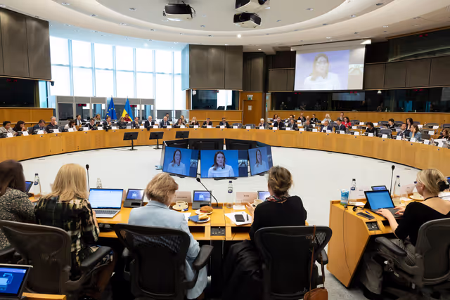 Снимка 37: Extraordinary meeting of the Conference of Committee Chairs - Second Inter-Committee Meeting of the European Parliament and the Verkhovna Rada of Ukraine