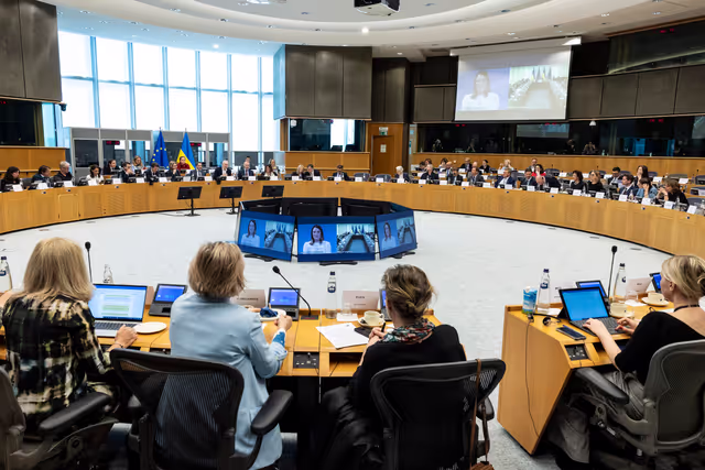 Снимка 28: Extraordinary meeting of the Conference of Committee Chairs - Second Inter-Committee Meeting of the European Parliament and the Verkhovna Rada of Ukraine