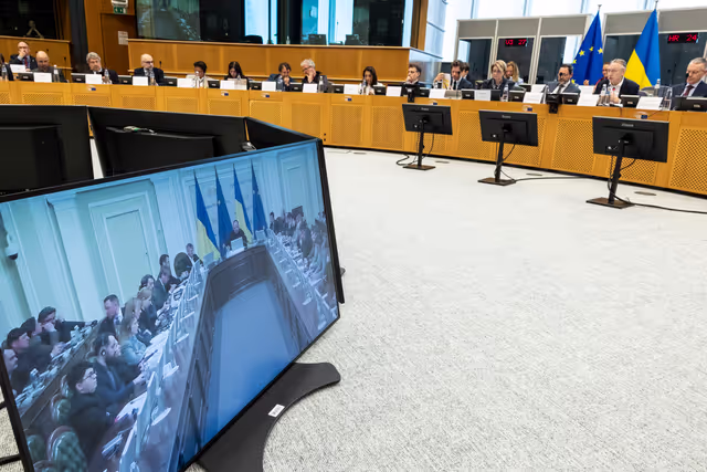 Снимка 23: Extraordinary meeting of the Conference of Committee Chairs - Second Inter-Committee Meeting of the European Parliament and the Verkhovna Rada of Ukraine