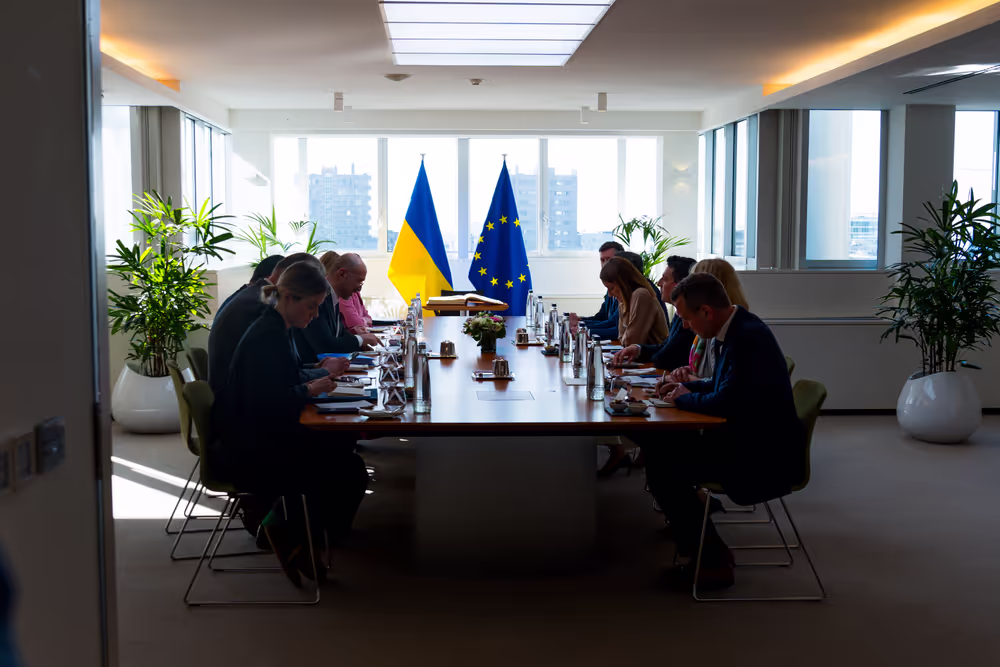 Roberta METSOLA, EP President, meets with Denys SHMYHAL, Ukrainian Prime Minister