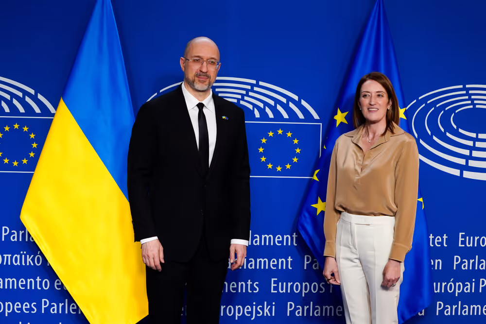 Roberta METSOLA, EP President, meets with Denys SHMYHAL, Ukrainian Prime Minister