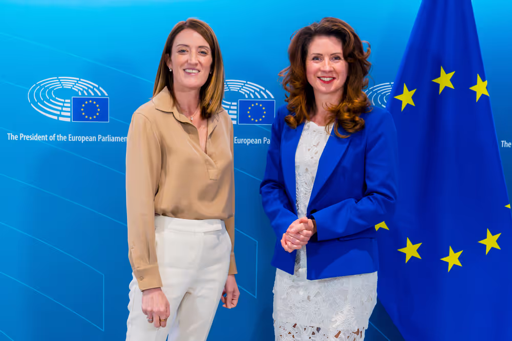 Roberta METSOLA, EP President meets with Kata TÜTTŐ, President of the European Committee of the Regions