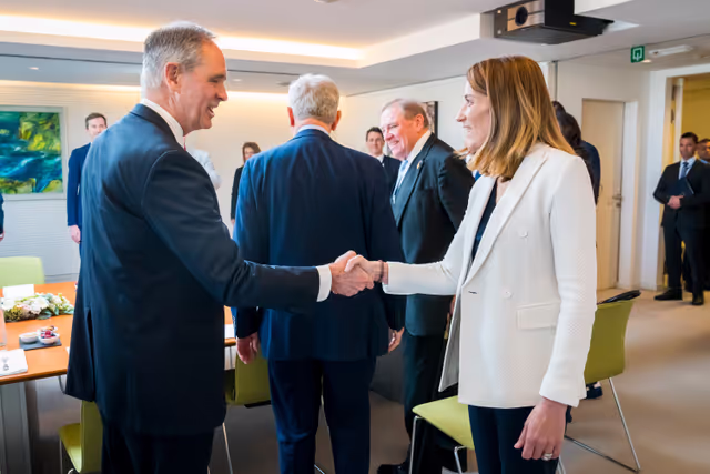 Foto 6: Roberta METSOLA, EP President receives a delegation from the US Congress