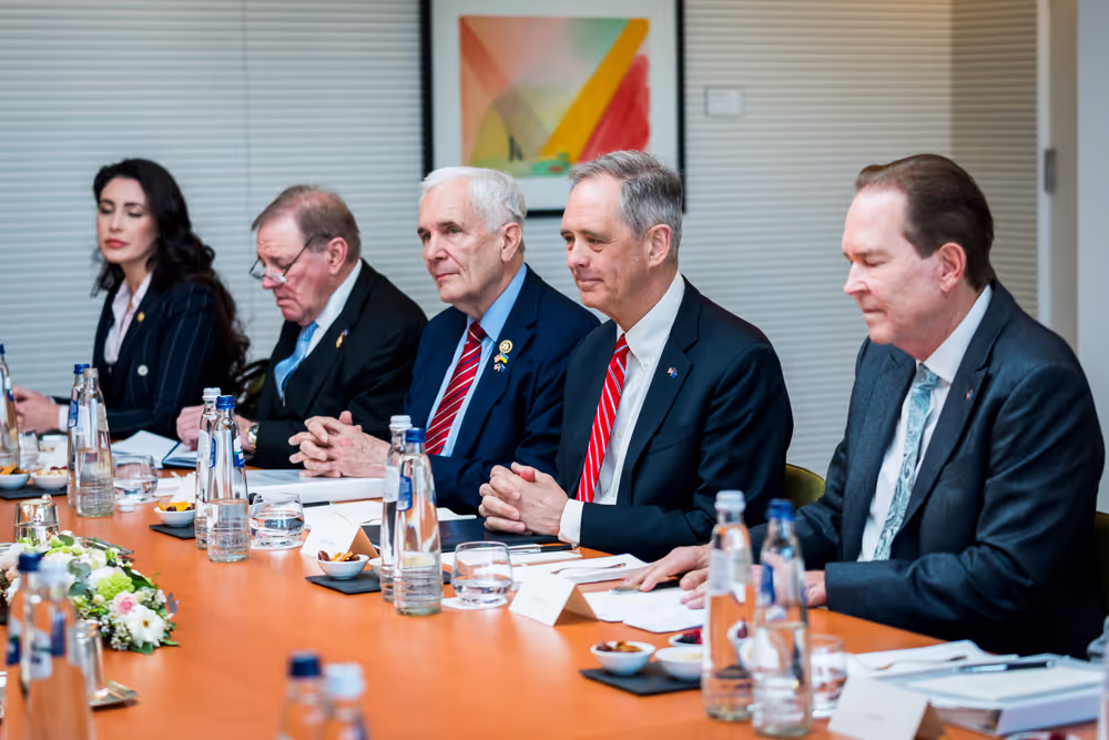 Roberta METSOLA, EP President receives a delegation from the US Congress