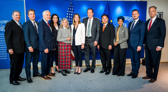 Foto 1: Roberta METSOLA, EP President receives a delegation from the US Congress