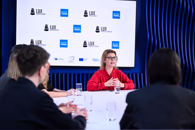 Fotogrāfija 22: LUX Audience Award 2025 - Exchanges among film representatives by Euronews