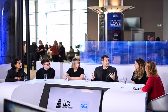 Fotogrāfija 13: LUX Audience Award 2025 - Exchanges among film representatives by Euronews