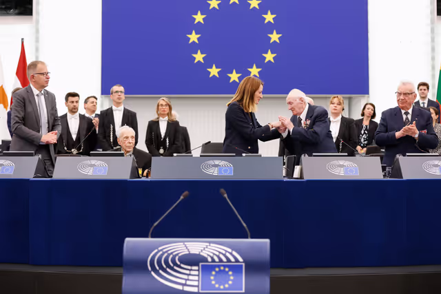 Снимка 29: EP Plenary session - Commemoration 80th anniversary end of World War II in Europe