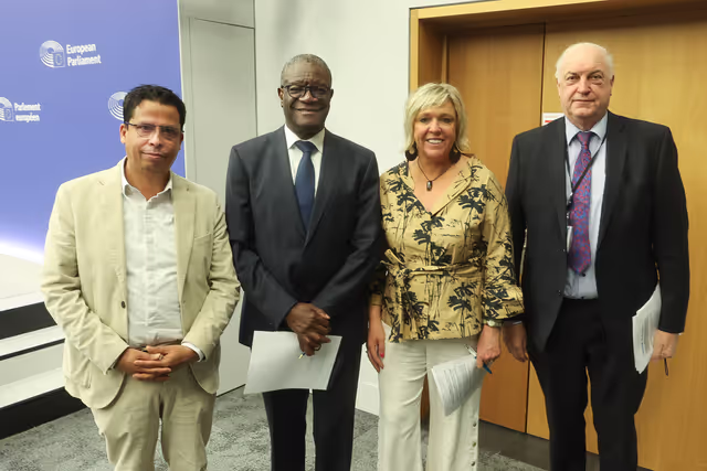 Fotografie 1: Press conference on combating sexual violence in the DRC and beyond