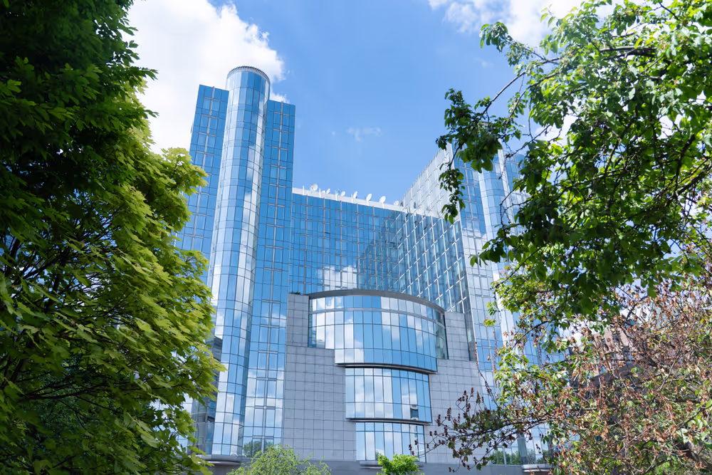 Outside view of the EP Headquarters in Brussels