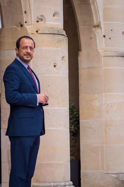 Fotografi 9: Official visit by Roberta METSOLA, EP President to Nicosia (Cyprus) - Meeting with Nikos CHRISTODOULIDES, President of Cyprus