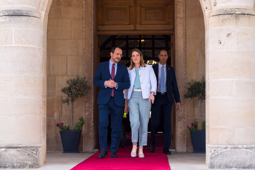 Official visit by Roberta METSOLA, EP President to Nicosia (Cyprus) - Meeting with Nikos CHRISTODOULIDES, President of Cyprus