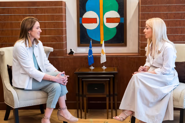 Official visit by Roberta METSOLA, EP President to Nicosia (Cyprus) - Meeting with Annita DEMETRIOU, President of the House of Representatives of Cyprus