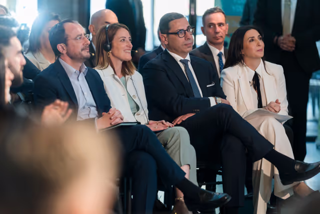 Photo 11: Official visit by Roberta METSOLA, EP President to Nicosia (Cyprus) - Participation in ‘Your Europe, Your Future: A dialogue with youth’ together with Nikos CHRISTODOULIDES, President of Cyprus