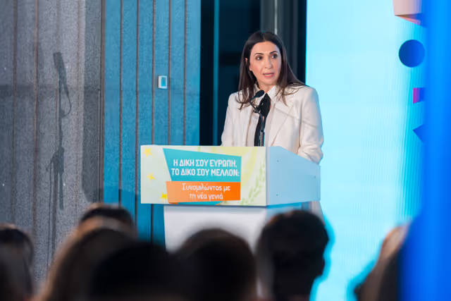 Photo 10: Official visit by Roberta METSOLA, EP President to Nicosia (Cyprus) - Participation in ‘Your Europe, Your Future: A dialogue with youth’ together with Nikos CHRISTODOULIDES, President of Cyprus