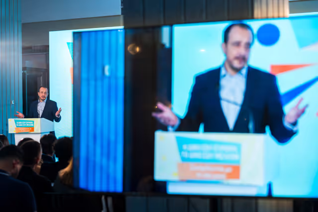 Photo 9: Official visit by Roberta METSOLA, EP President to Nicosia (Cyprus) - Participation in ‘Your Europe, Your Future: A dialogue with youth’ together with Nikos CHRISTODOULIDES, President of Cyprus