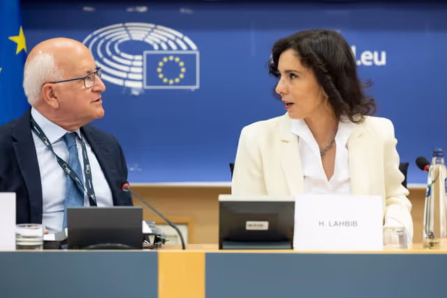 Photo 24: LIBE - Commission work programme for 2025 - exchange of views on the proposal to withdraw the Equal Treatment - Exchange of views with Hadja LAHBIB, Commissioner for Equality, Preparedness and Crisis Management