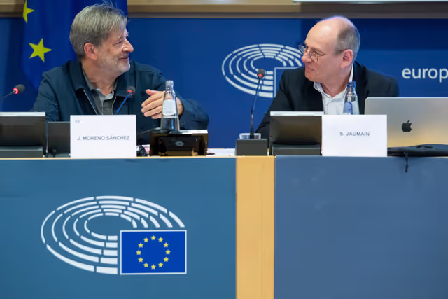 Foto 14: Delegation for relations with Canada meeting - Exchange of views with Professors S. Jaumain, Université Libre de Bruxelles, on the outcome of the federal elections in Canada and its possible impact on EU Canada relations