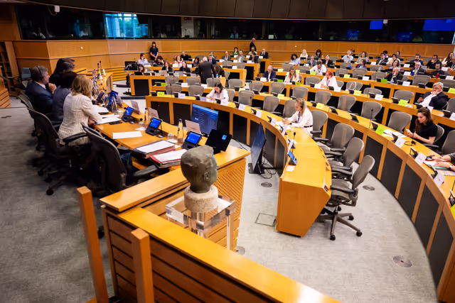 Foto 17: PETI Committee meeting - Exchange of views with Maroš Šefčovič, Commissioner for
Trade and Economic Security and for Interinstitutional
Relations and Transparency