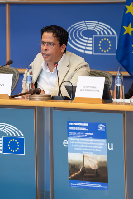 Снимка 15: DROI DEVE public hearing on “advancing International, Humanitarian Law and International Human Rights Law in Conflict Zones and Fragile Contexts to Protect then Most Vulnerable”