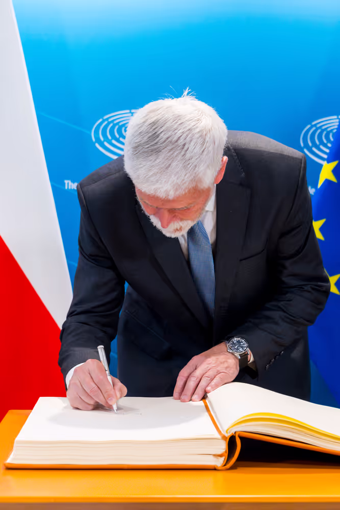 Roberta METSOLA, EP President meets with Petr PAVEL, Czech President