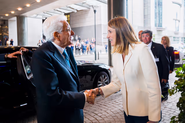 Foto 26: Roberta METSOLA, EP President meets with Sergio MATTARELLA, Italian President