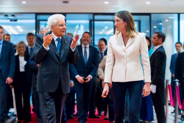 Foto 25: Roberta METSOLA, EP President meets with Sergio MATTARELLA, Italian President