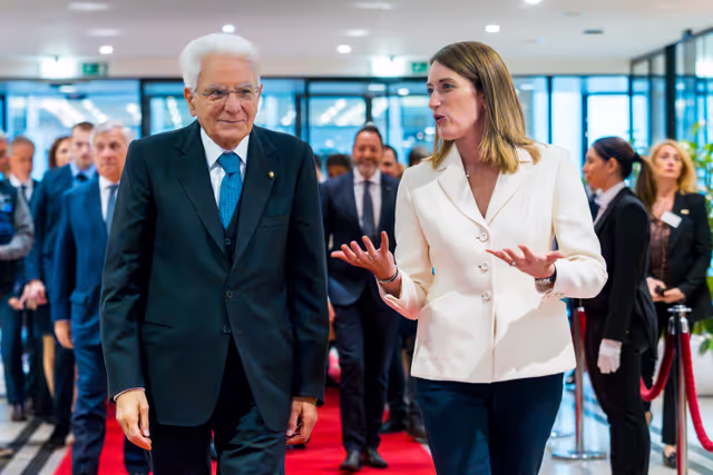 Foto 24: Roberta METSOLA, EP President meets with Sergio MATTARELLA, Italian President