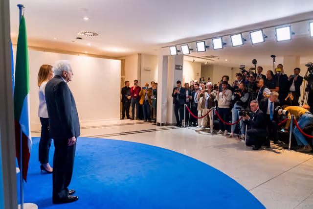 Foto 22: Roberta METSOLA, EP President meets with Sergio MATTARELLA, Italian President