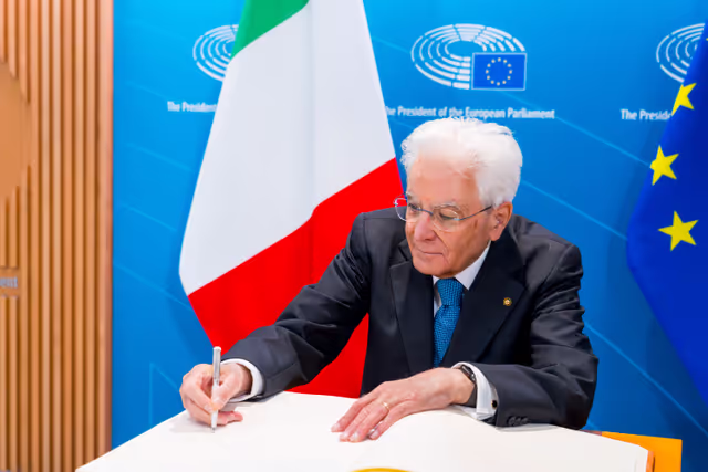 Foto 3: Roberta METSOLA, EP President meets with Sergio MATTARELLA, Italian President.