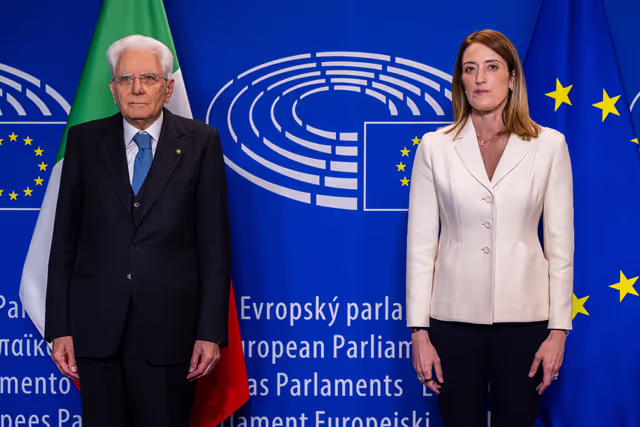 Foto 14: Roberta METSOLA, EP President meets with Sergio MATTARELLA, Italian President