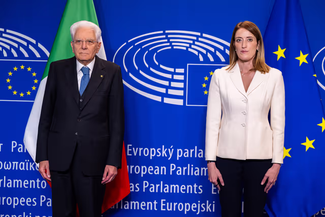 Foto 16: Roberta METSOLA, EP President meets with Sergio MATTARELLA, Italian President