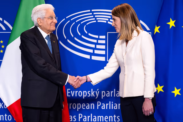 Foto 7: Roberta METSOLA, EP President meets with Sergio MATTARELLA, Italian President
